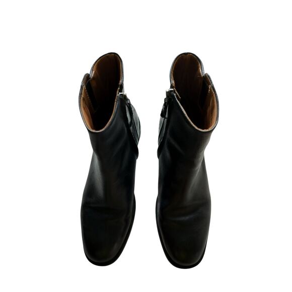 Franco Sarto Women's Black Mist Leather Zip Bootie Shoes Size 7 - Picture 2 of 10